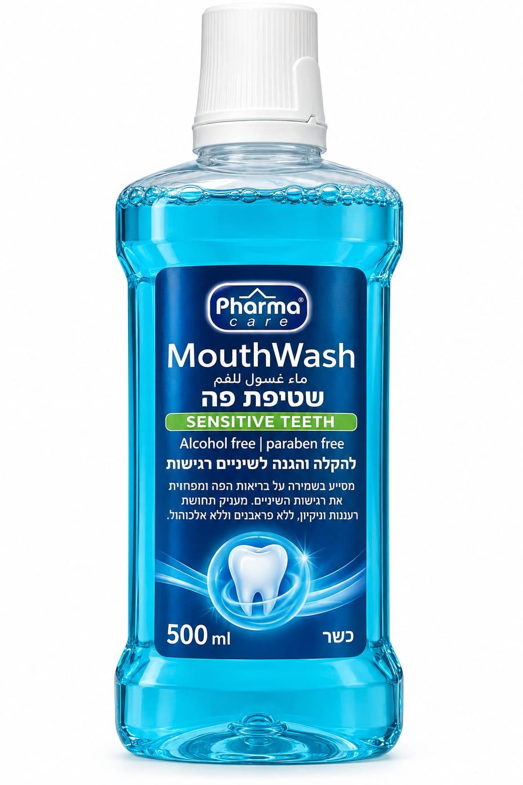 מי פה Pharma Care Sensitive Teeth לשיניים רגישות – 500 מ״ל