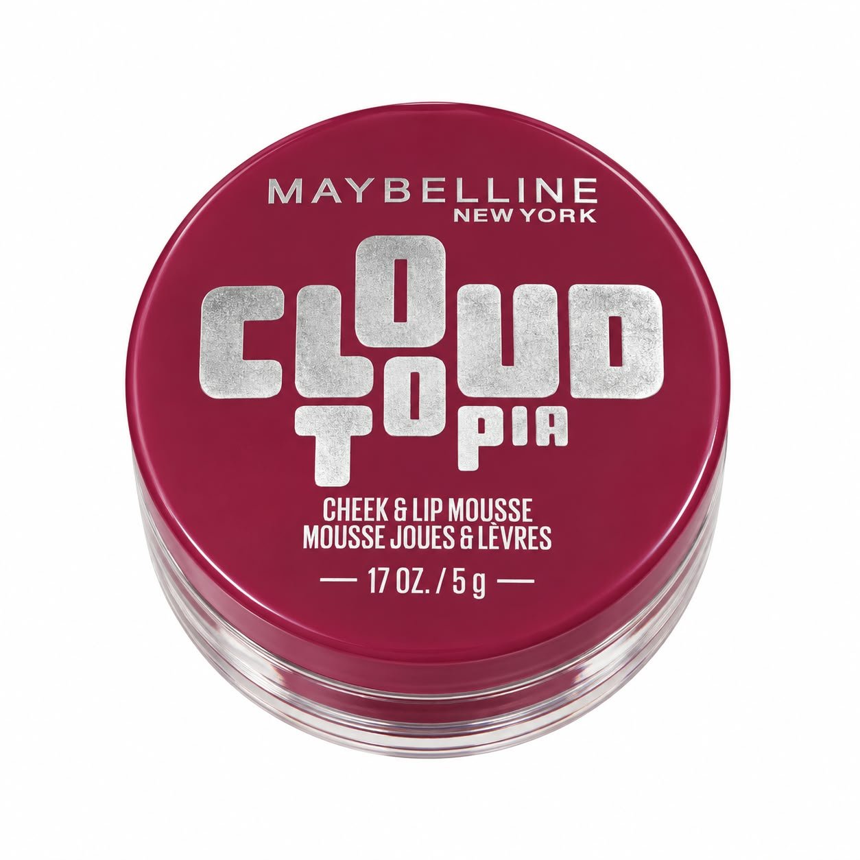 שם מוצר: Maybelline New York Cloudtopia Cheek & Lip Mousse – גוון ורוד מעושן, 5 גרם
