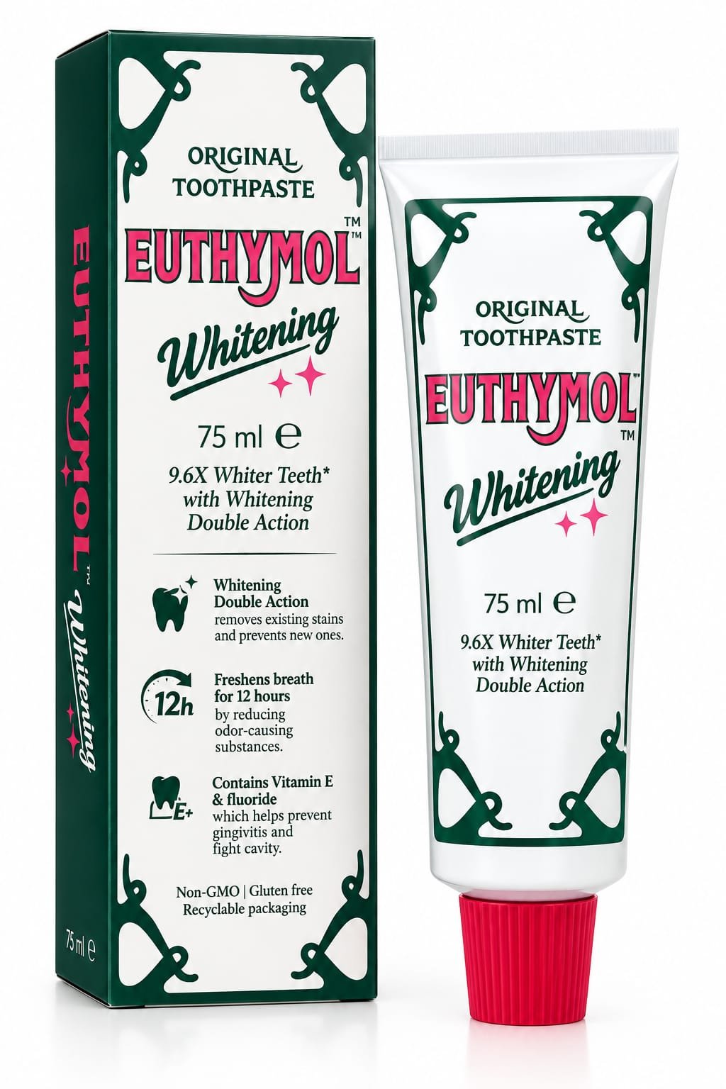 משחת שיניים Euthymol Whitening – 75 מ״ל