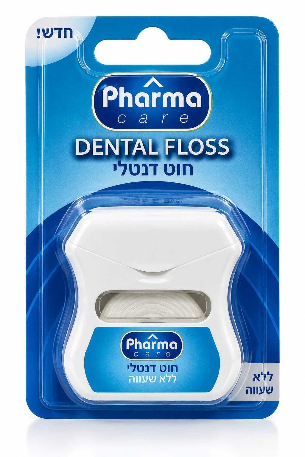 חוט דנטלי Pharma Care ללא שעווה