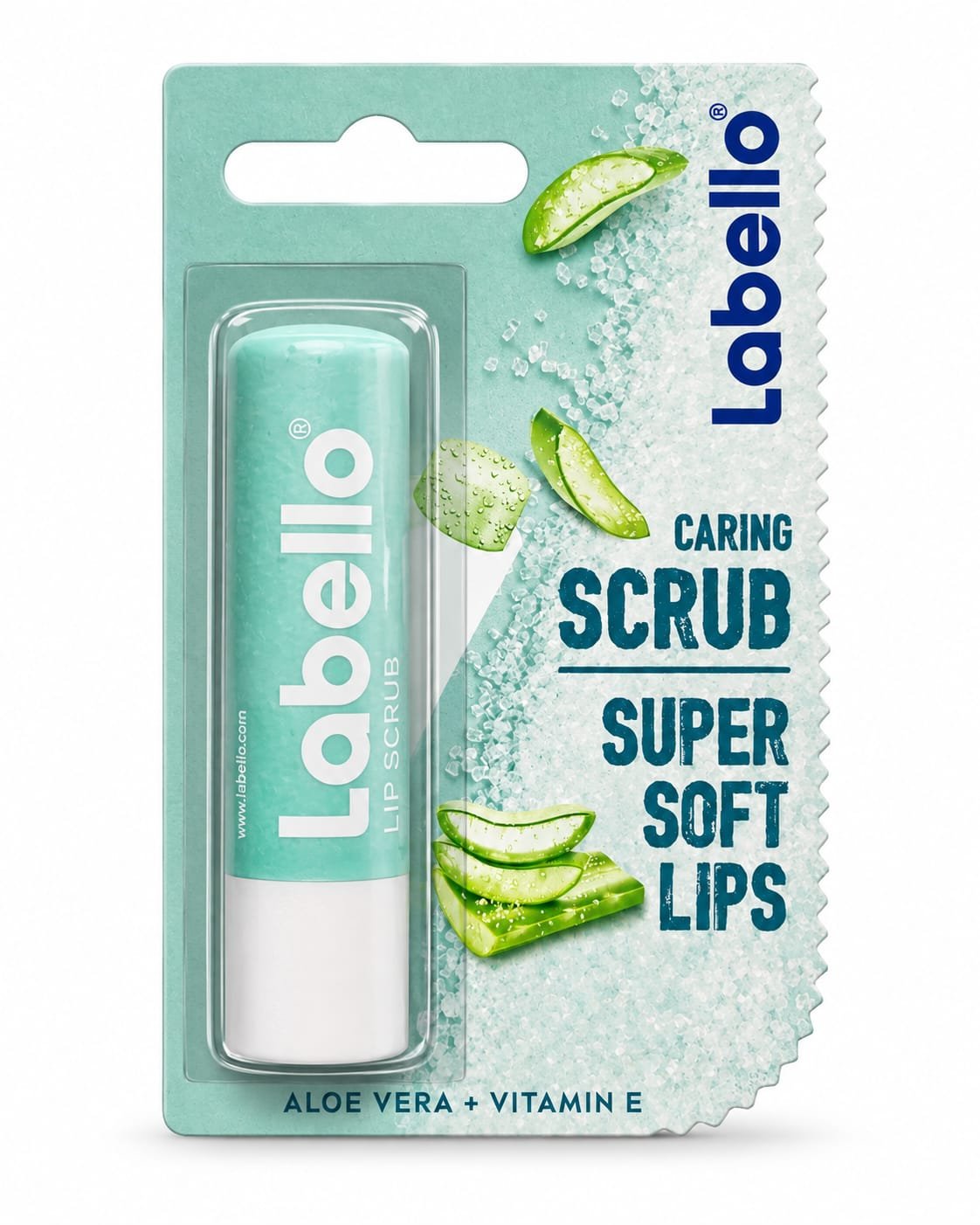 Labello Caring Scrub Aloe Vera + Vitamin E – פילינג לשפתיים