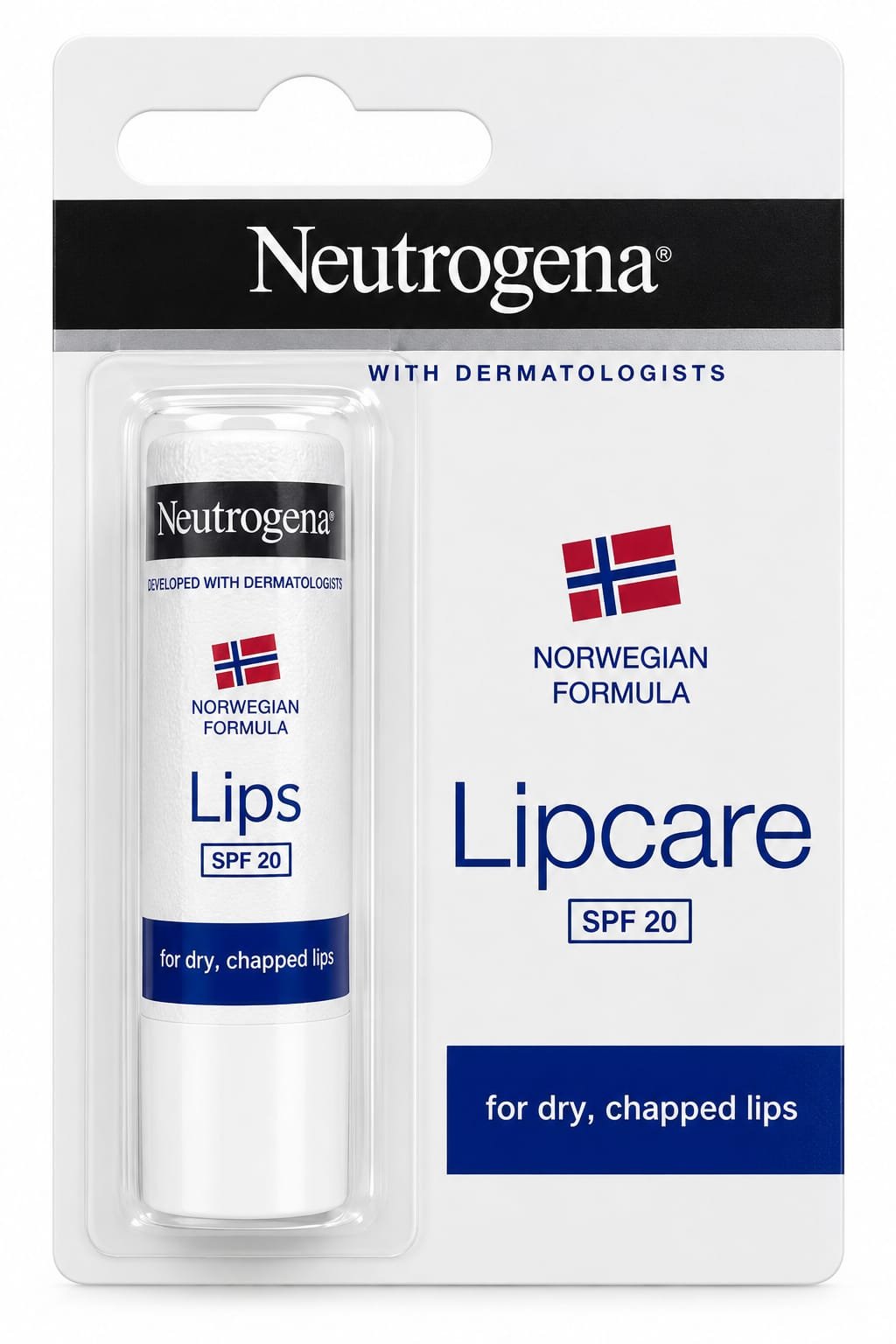 Neutrogena Norwegian Formula Lipcare SPF 20 – שפתון לחות לשפתיים יבשות וסדוקות
