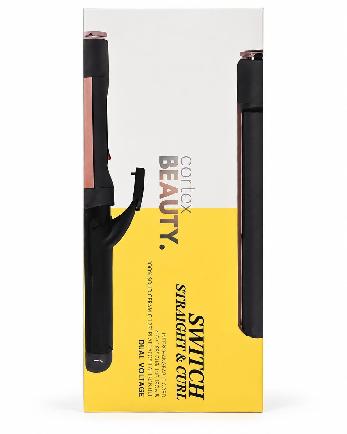 Cortex Beauty Switch Straight & Curl – סט מחליק ומסלסל שיער 2 ב־1