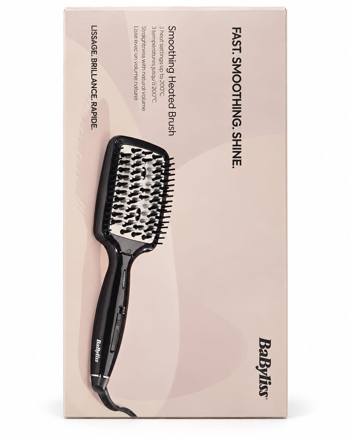 BaByliss Smoothing Heated Brush – מברשת החלקה חשמלית מחוממת
