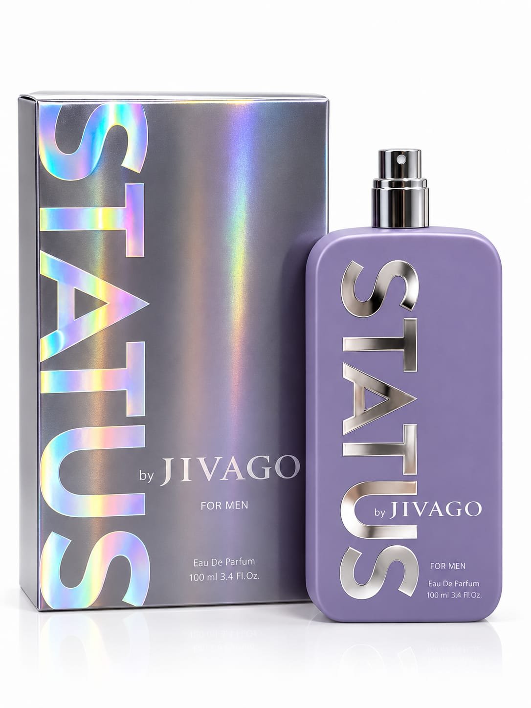 בושם STATUS by JIVAGO לגבר – Eau De Parfum – 100 מ״ל