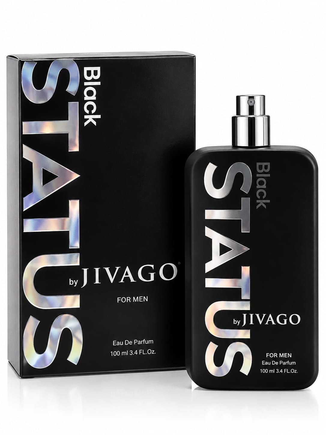 בושם לגבר Black Status by JIVAGO – Eau De Parfum 100 מ״ל