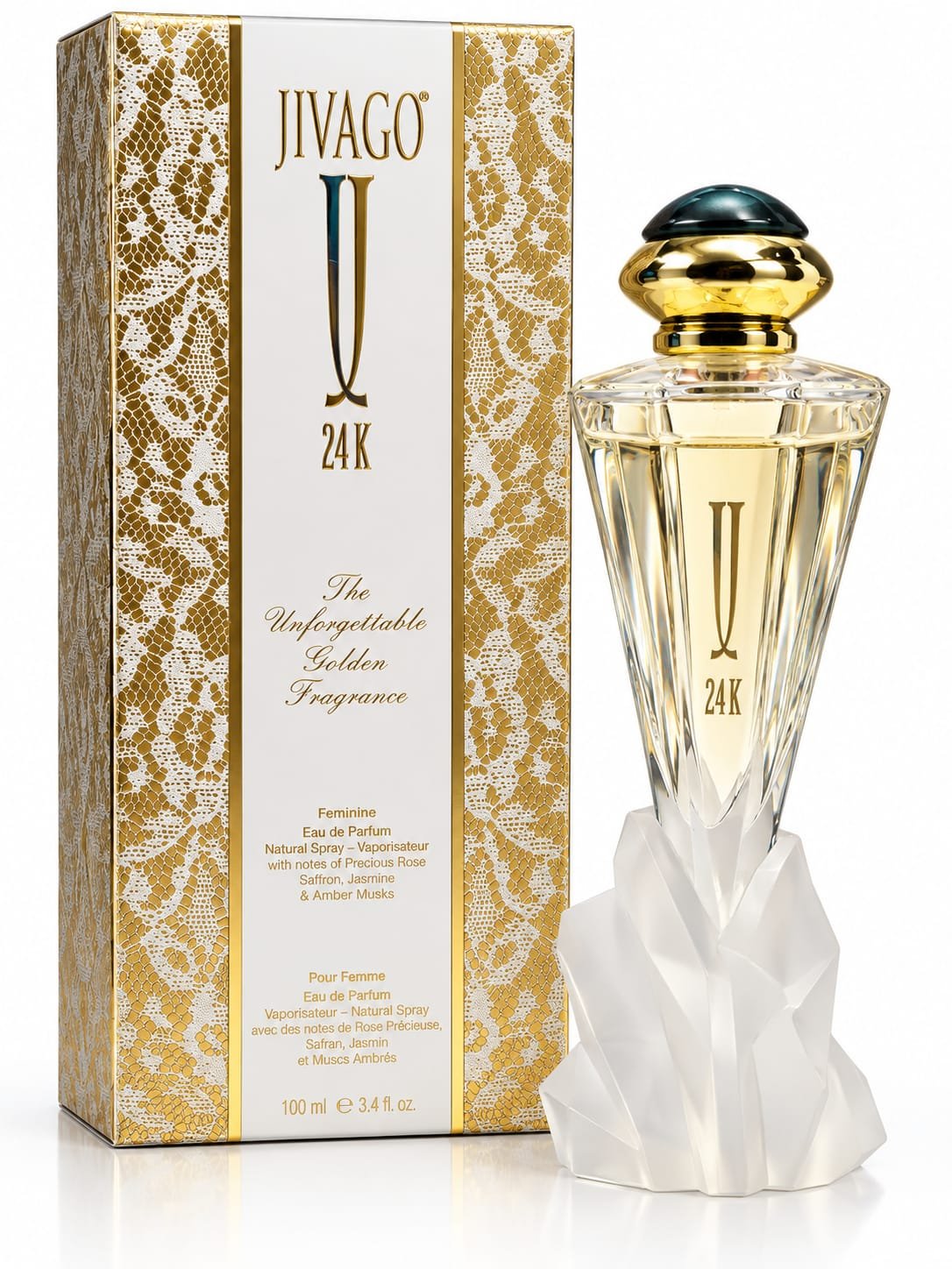 בושם לאישה JIVAGO 24K The Unforgettable Golden Fragrance – 75 מ״ל