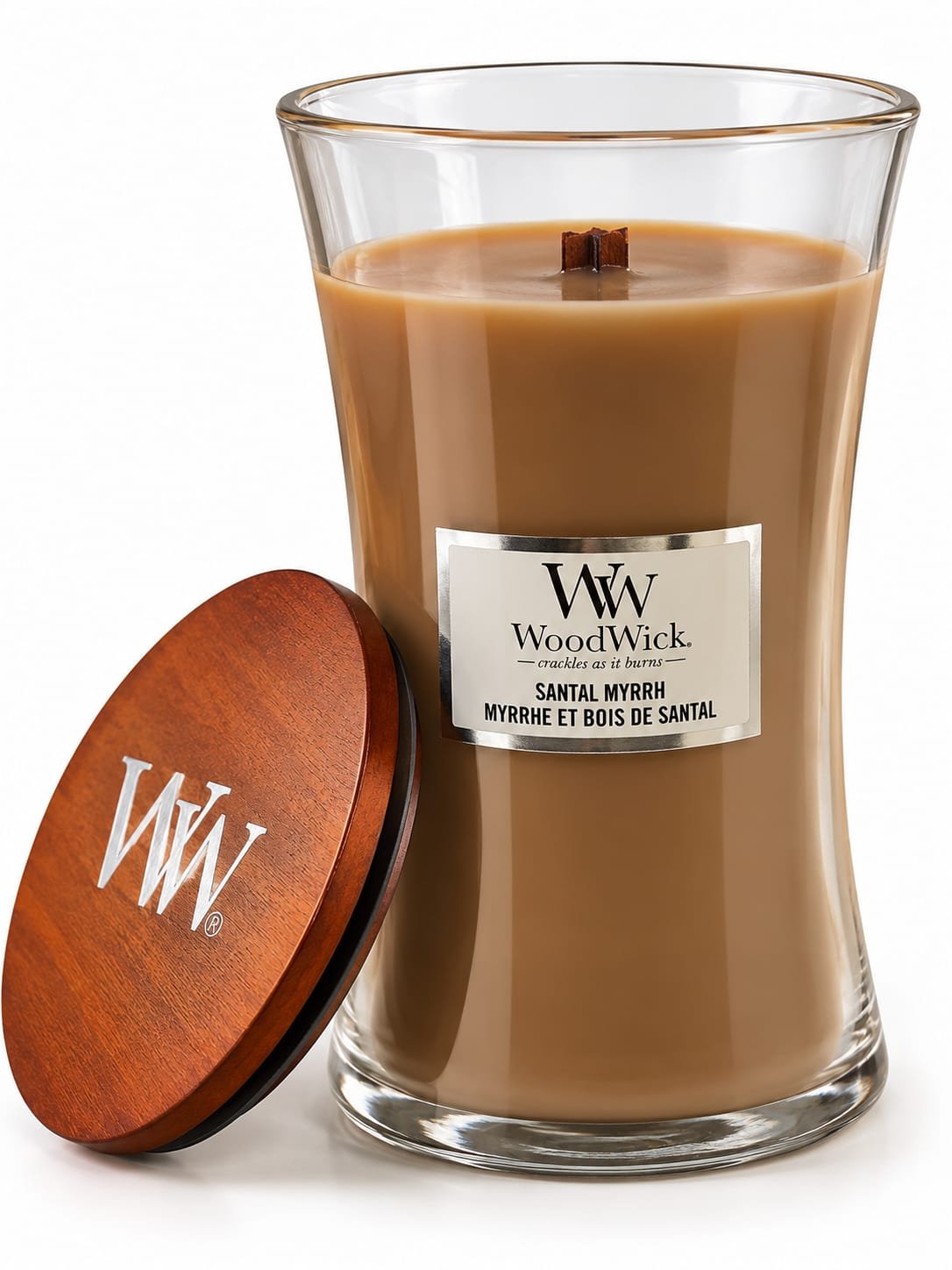 WoodWick Santal Myrrh – נר ריחני 610 גרם