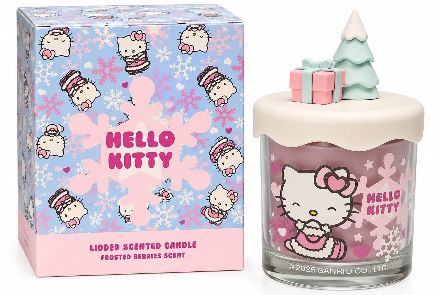 נר ריחני Hello Kitty Seasons Winter Frosted Berries – ‏206 גרם