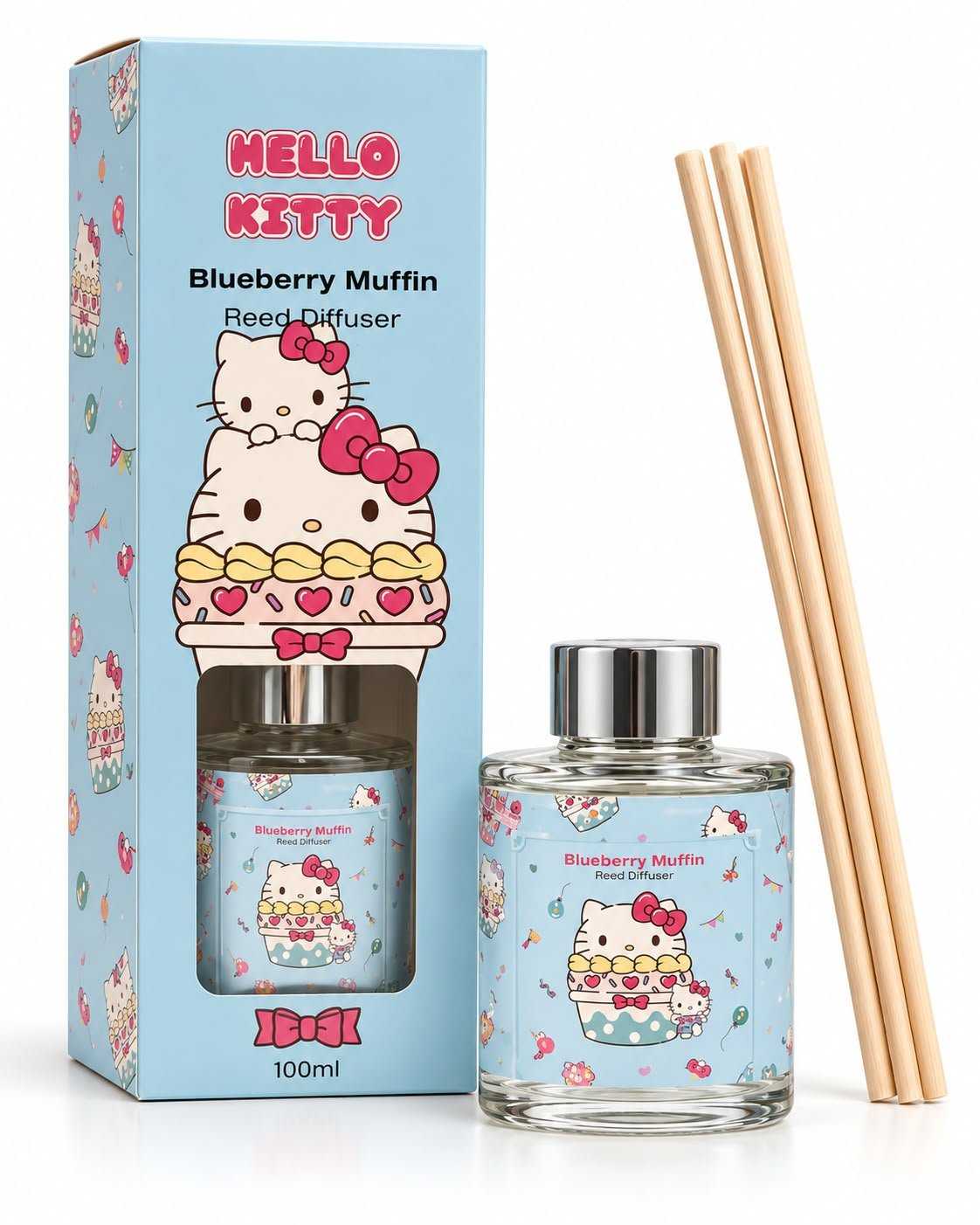 מפיץ ריח לבית Hello Kitty Blueberry Muffin – 100 מ״ל