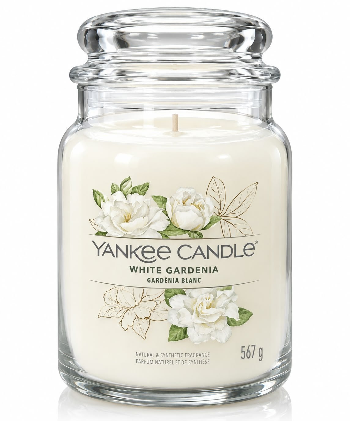 נר ריחני Yankee Candle White Gardenia – 567 גרם