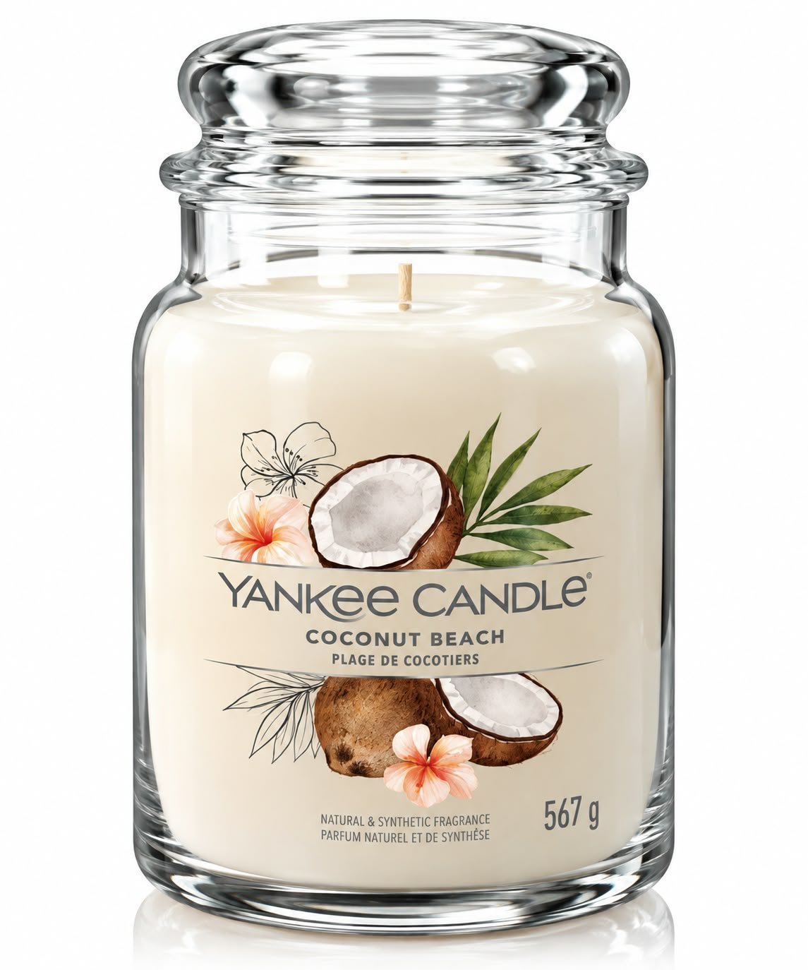 נר ריחני Yankee Candle Coconut Beach – 567 גרם