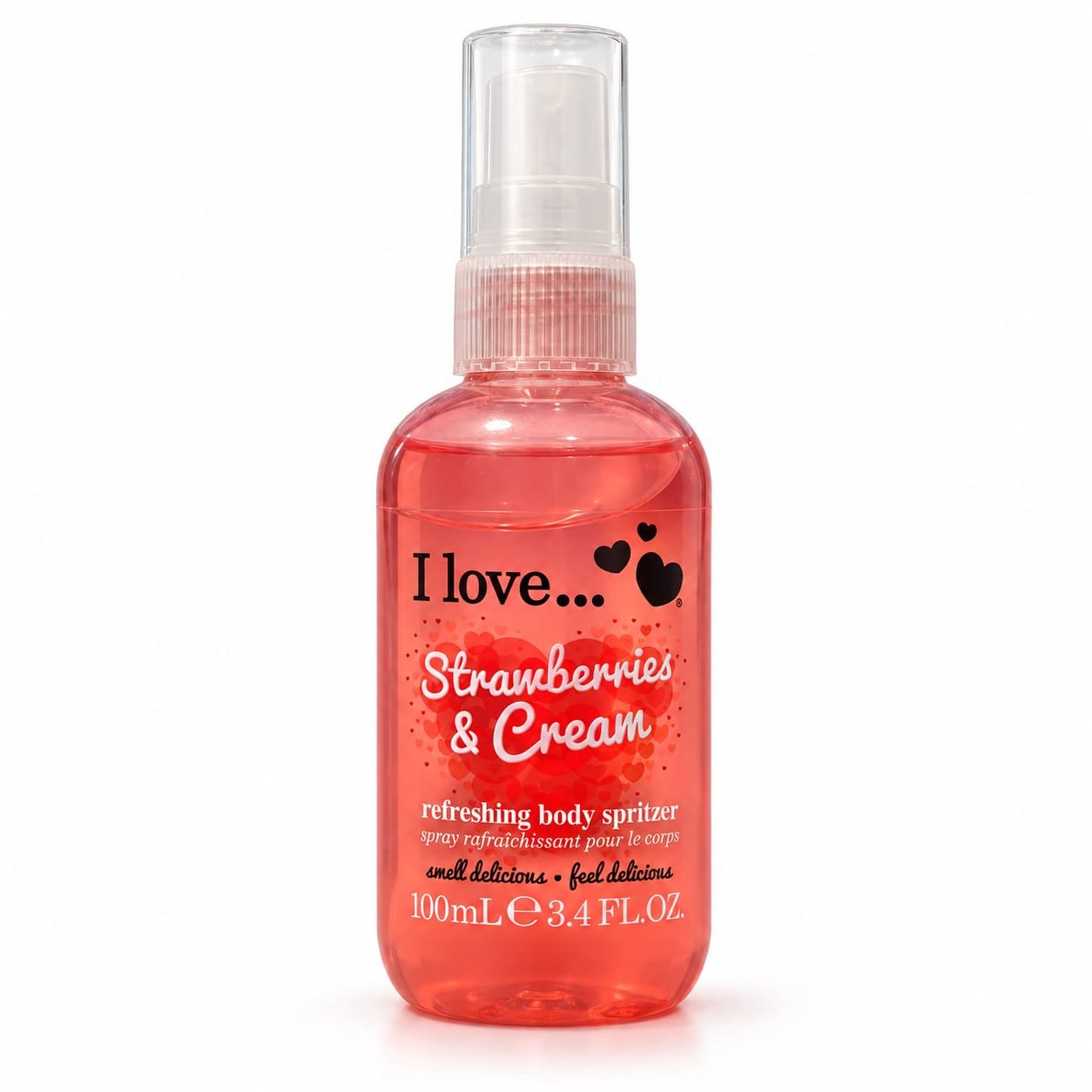 ספריי גוף בניחוח תותים ושמנת – I Love… Strawberries & Cream, ‏100 מ״ל